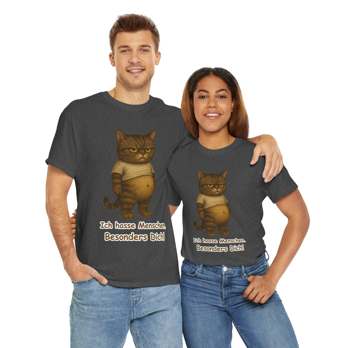 Ich hasse Menschen Unisex T-Shirt (100% Baumwolle)