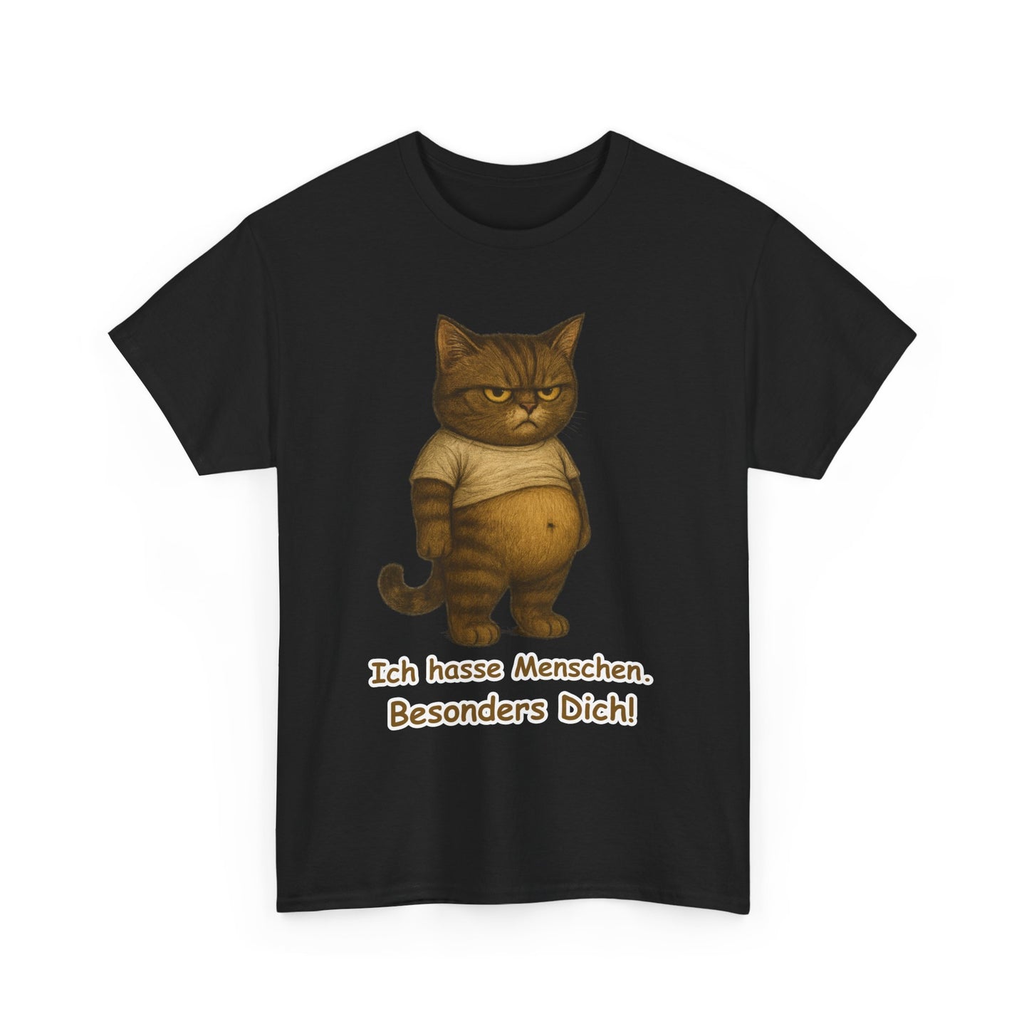 Ich hasse Menschen Unisex T-Shirt (100% Baumwolle)