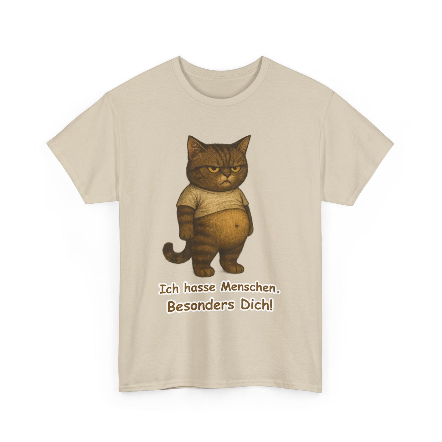 Ich hasse Menschen Unisex T-Shirt (100% Baumwolle)