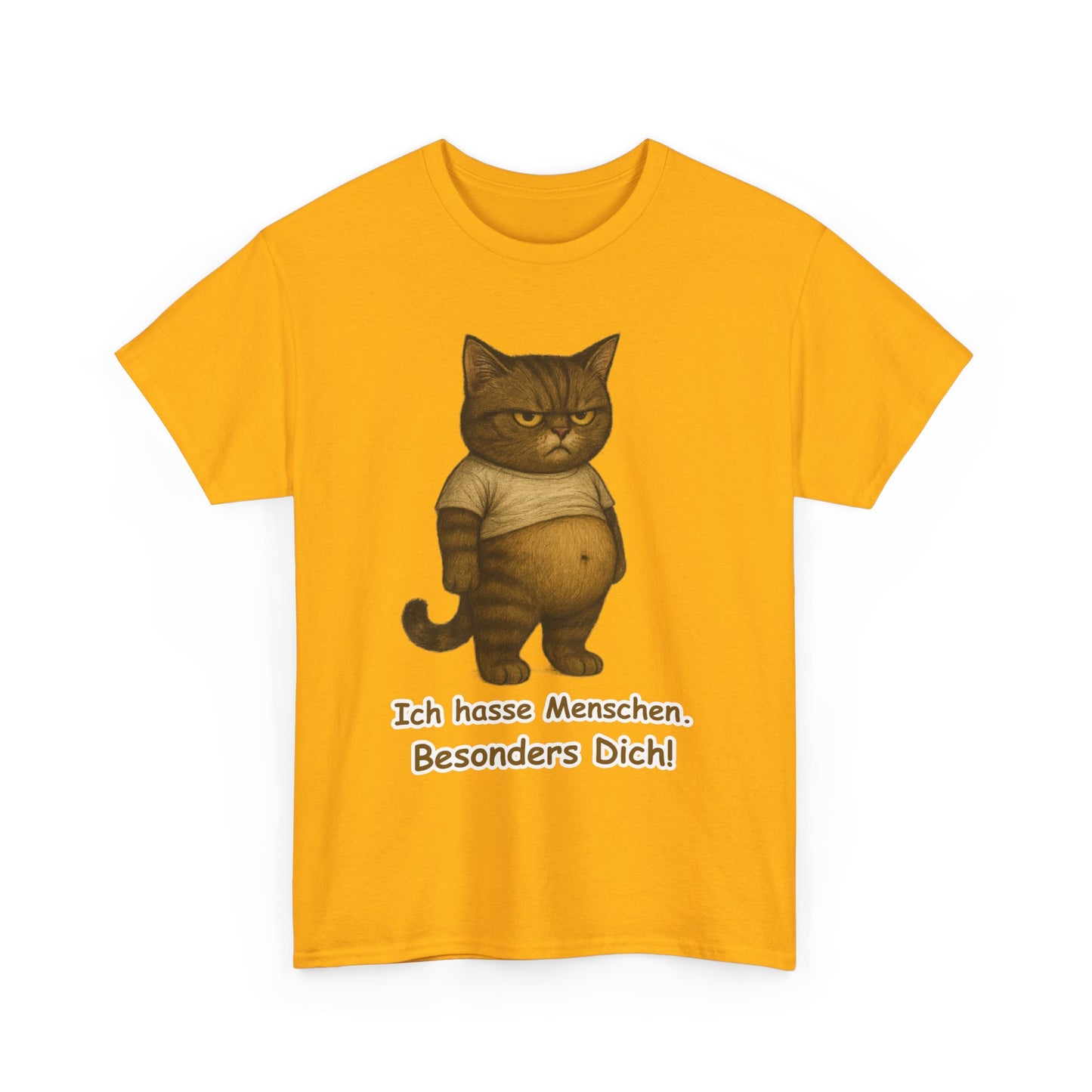 Ich hasse Menschen Unisex T-Shirt (100% Baumwolle)