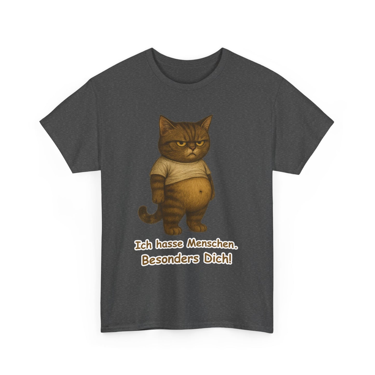 Ich hasse Menschen Unisex T-Shirt (100% Baumwolle)