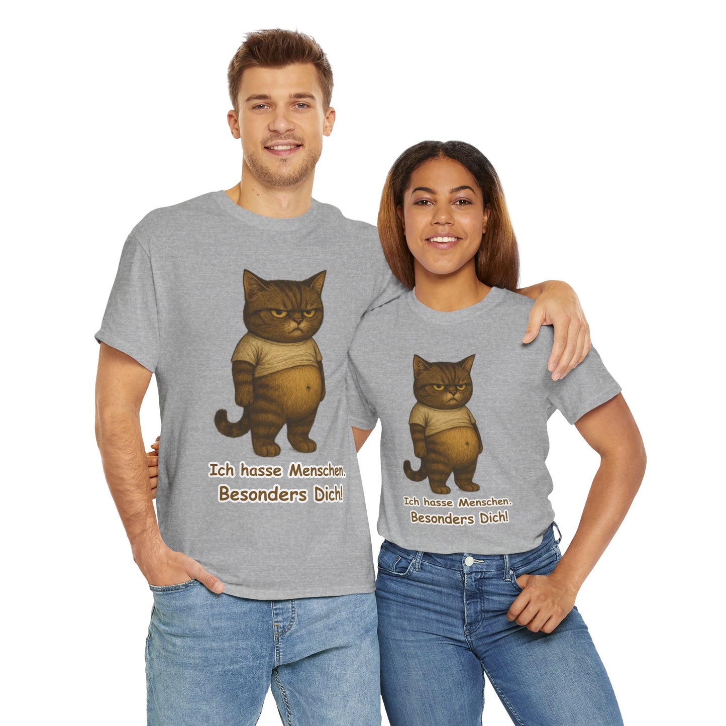 Ich hasse Menschen Unisex T-Shirt (100% Baumwolle)