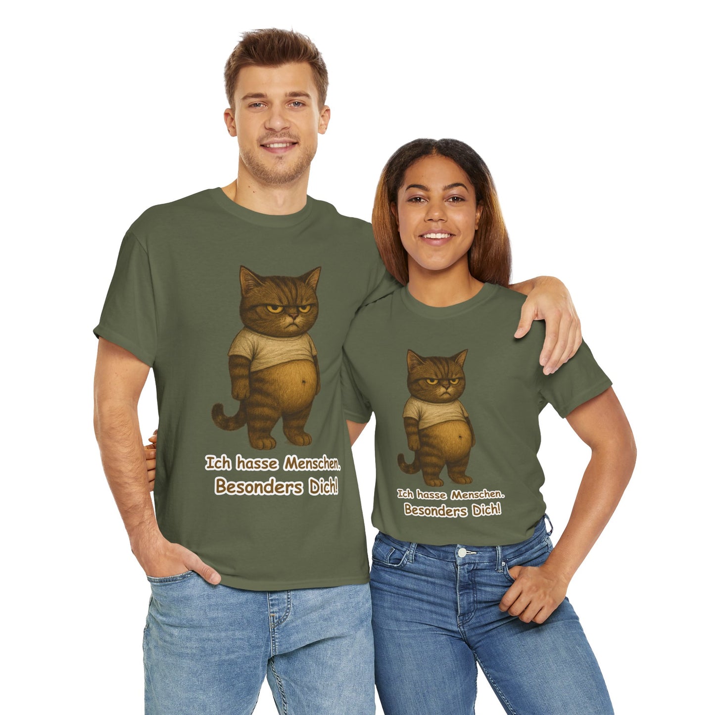 Ich hasse Menschen Unisex T-Shirt (100% Baumwolle)