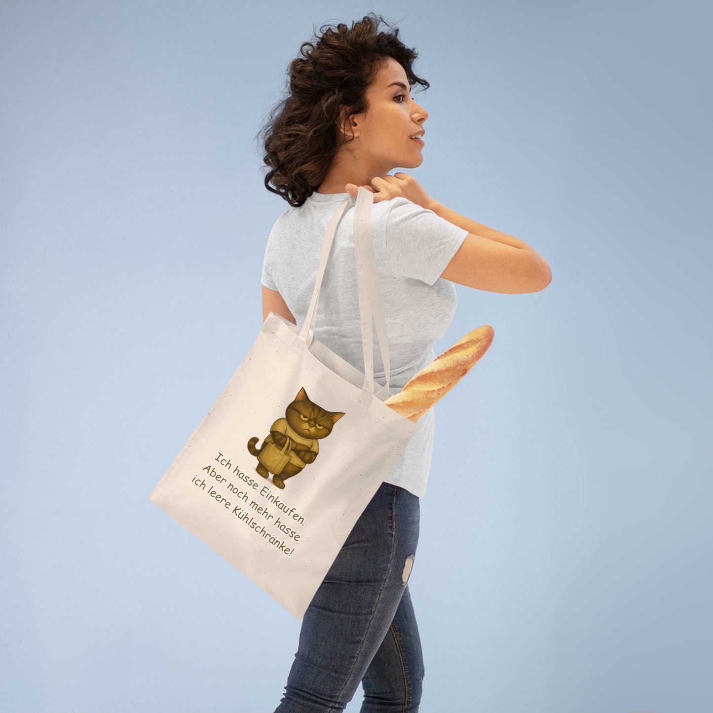 Ich hasse Einkaufen Stofftasche
