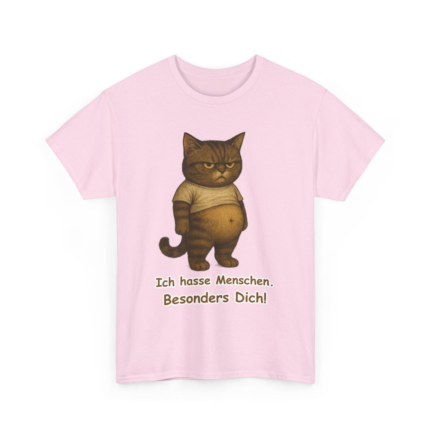 Ich hasse Menschen Unisex T-Shirt (100% Baumwolle)