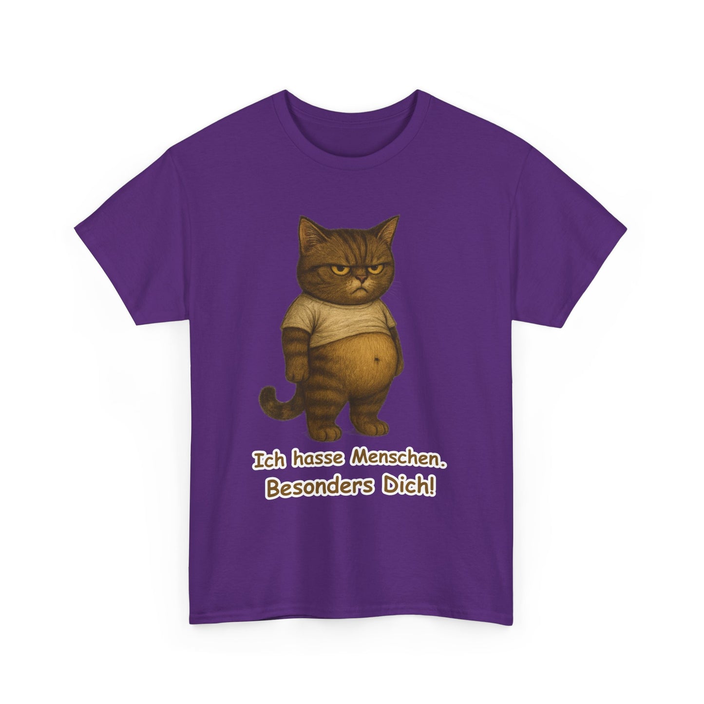 Ich hasse Menschen Unisex T-Shirt (100% Baumwolle)
