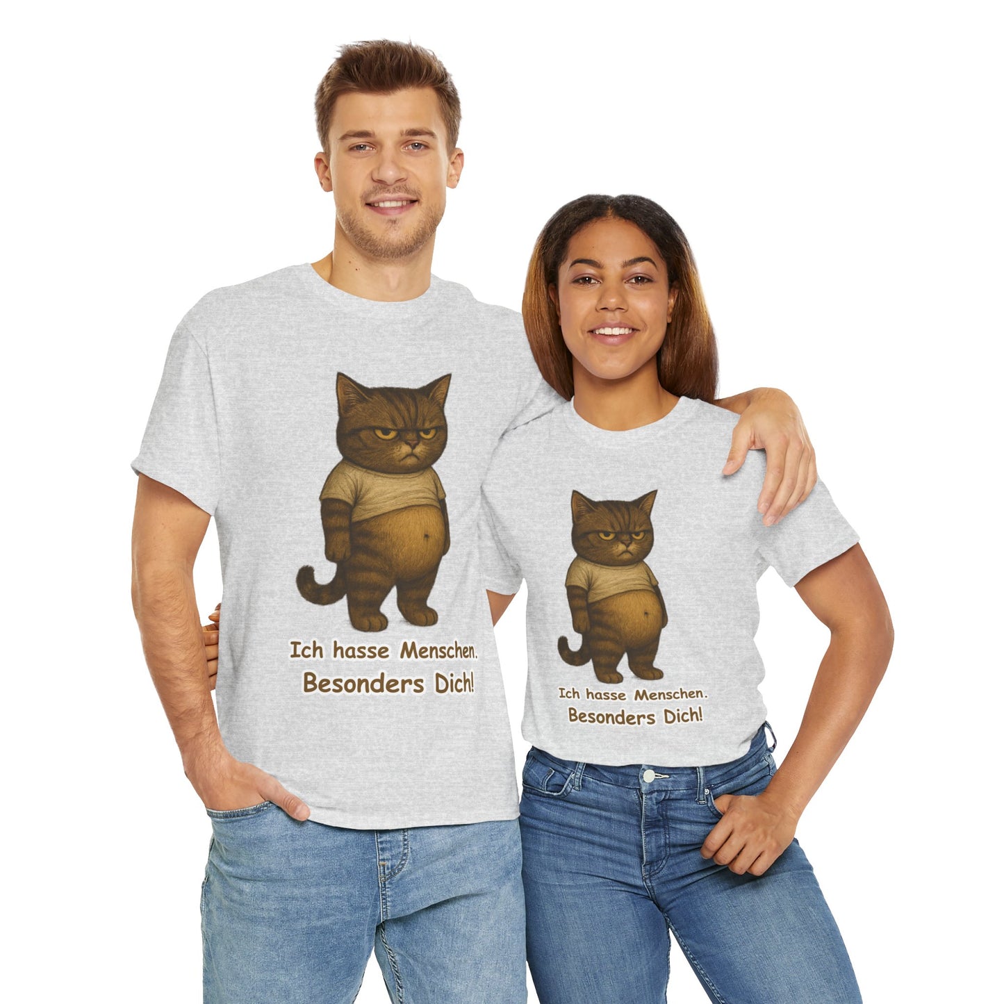 Ich hasse Menschen Unisex T-Shirt (100% Baumwolle)