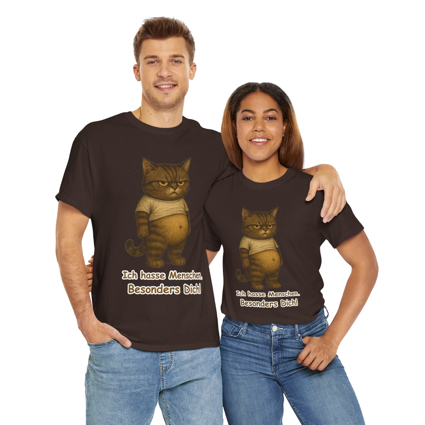 Ich hasse Menschen Unisex T-Shirt (100% Baumwolle)