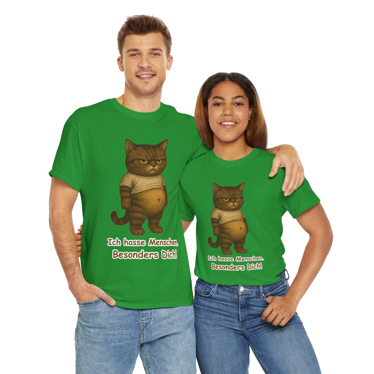 Ich hasse Menschen Unisex T-Shirt (100% Baumwolle)