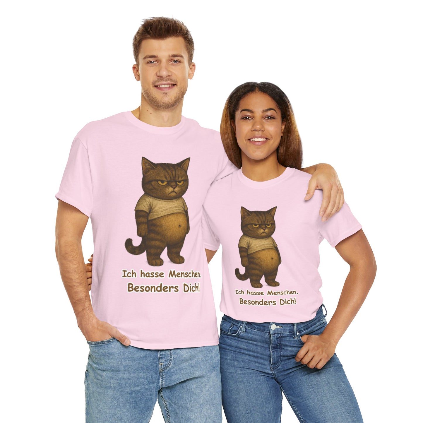 Ich hasse Menschen Unisex T-Shirt (100% Baumwolle)