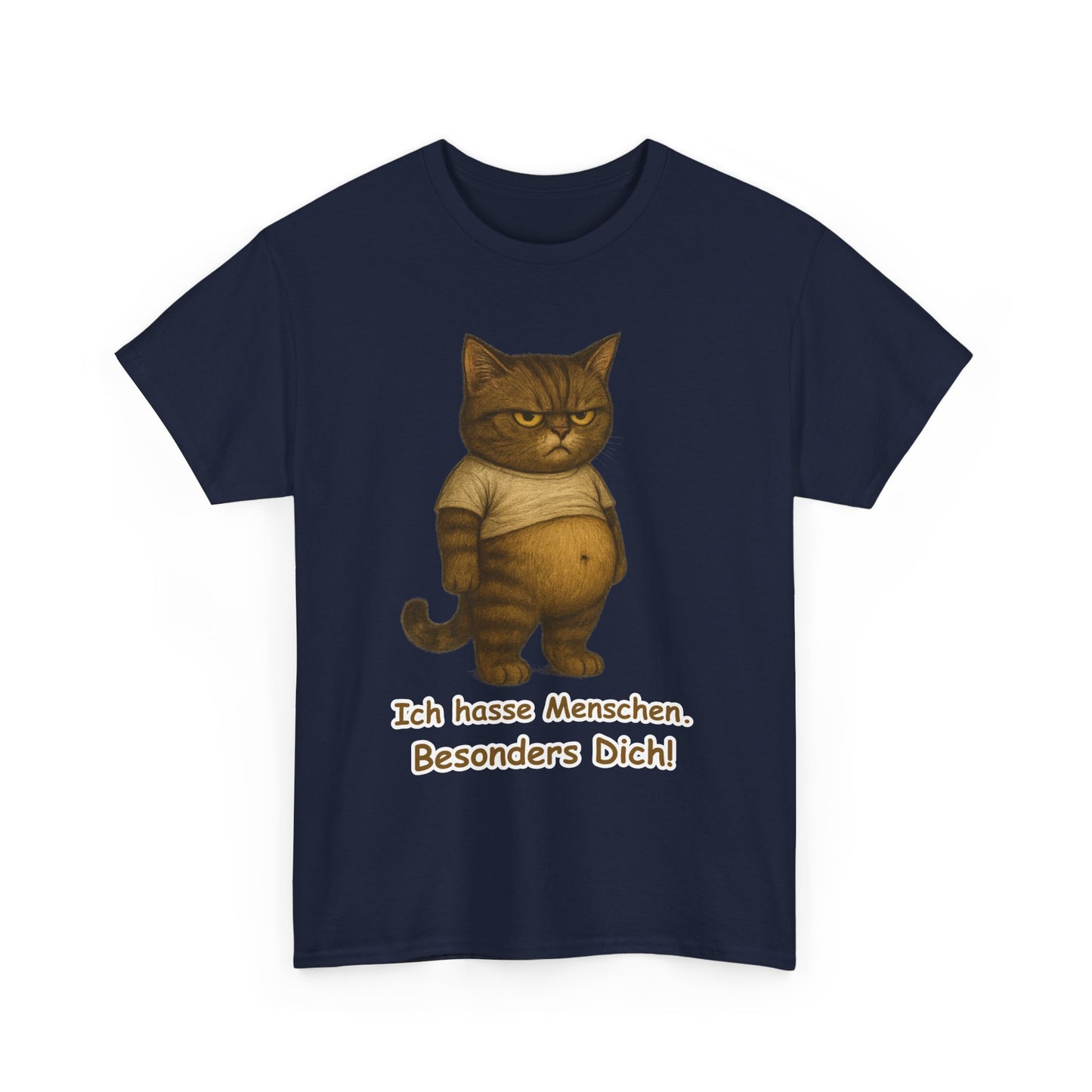 Ich hasse Menschen Unisex T-Shirt (100% Baumwolle)