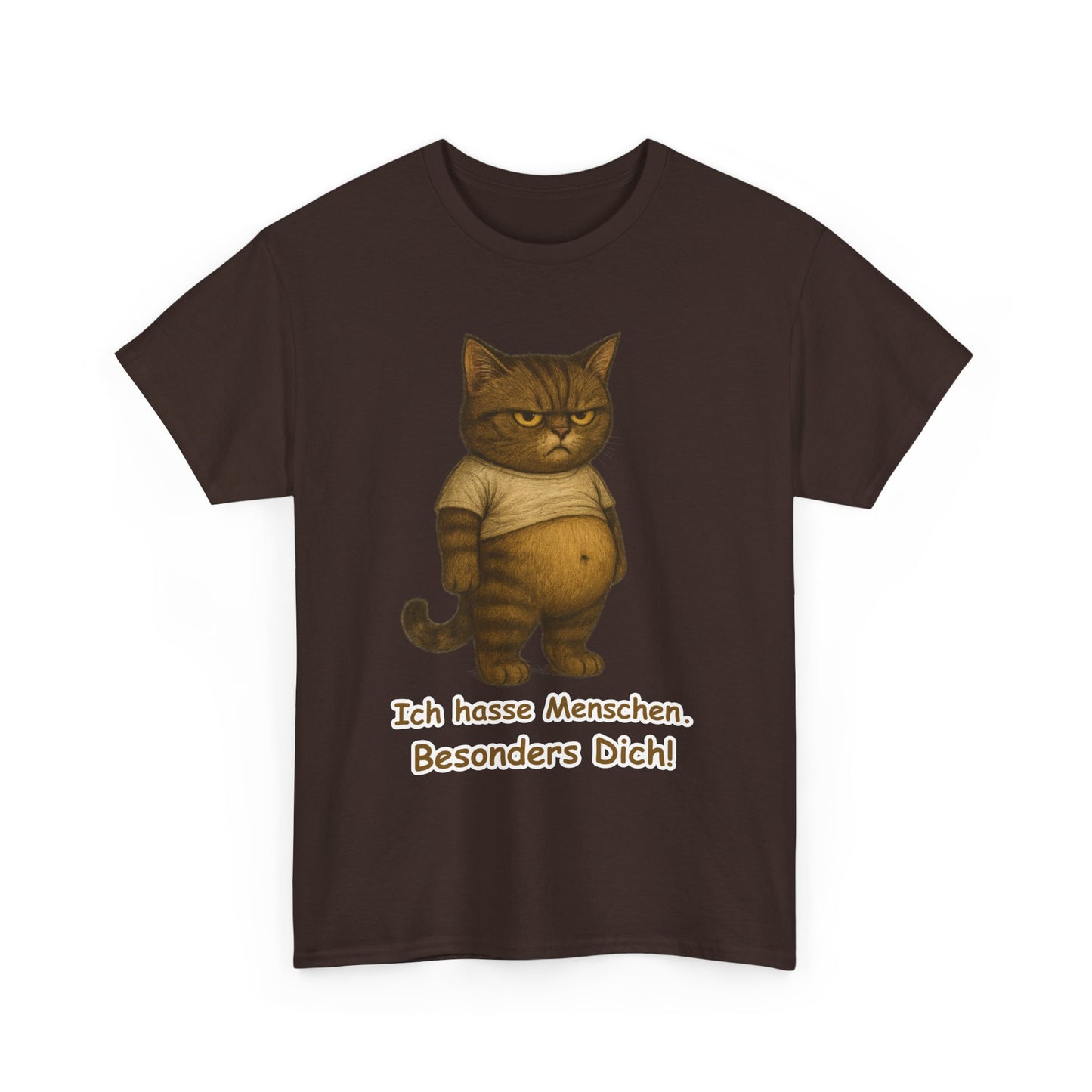 Ich hasse Menschen Unisex T-Shirt (100% Baumwolle)