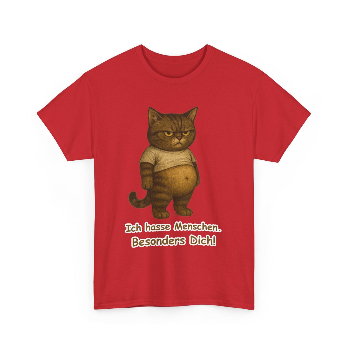 Ich hasse Menschen Unisex T-Shirt (100% Baumwolle)
