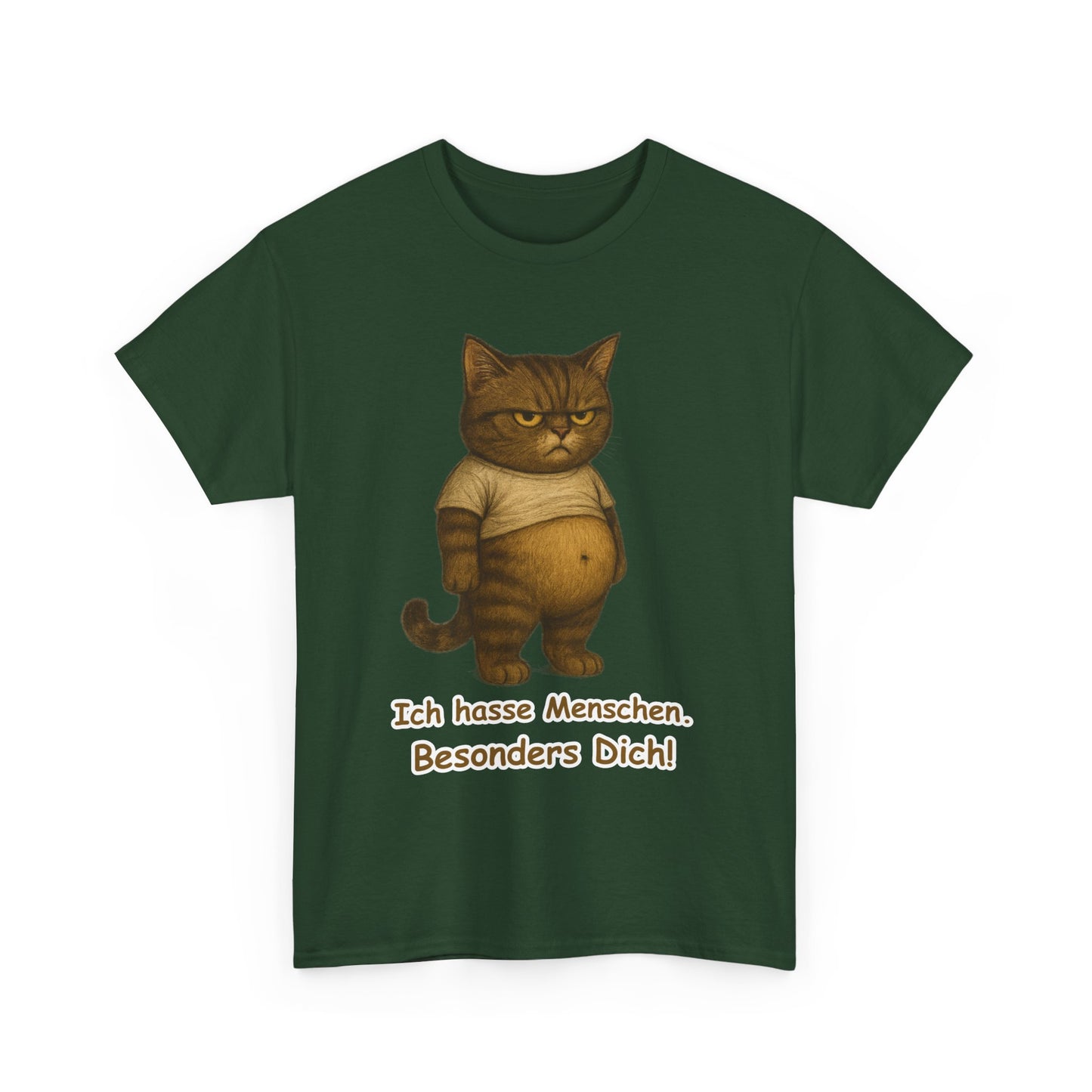 Ich hasse Menschen Unisex T-Shirt (100% Baumwolle)