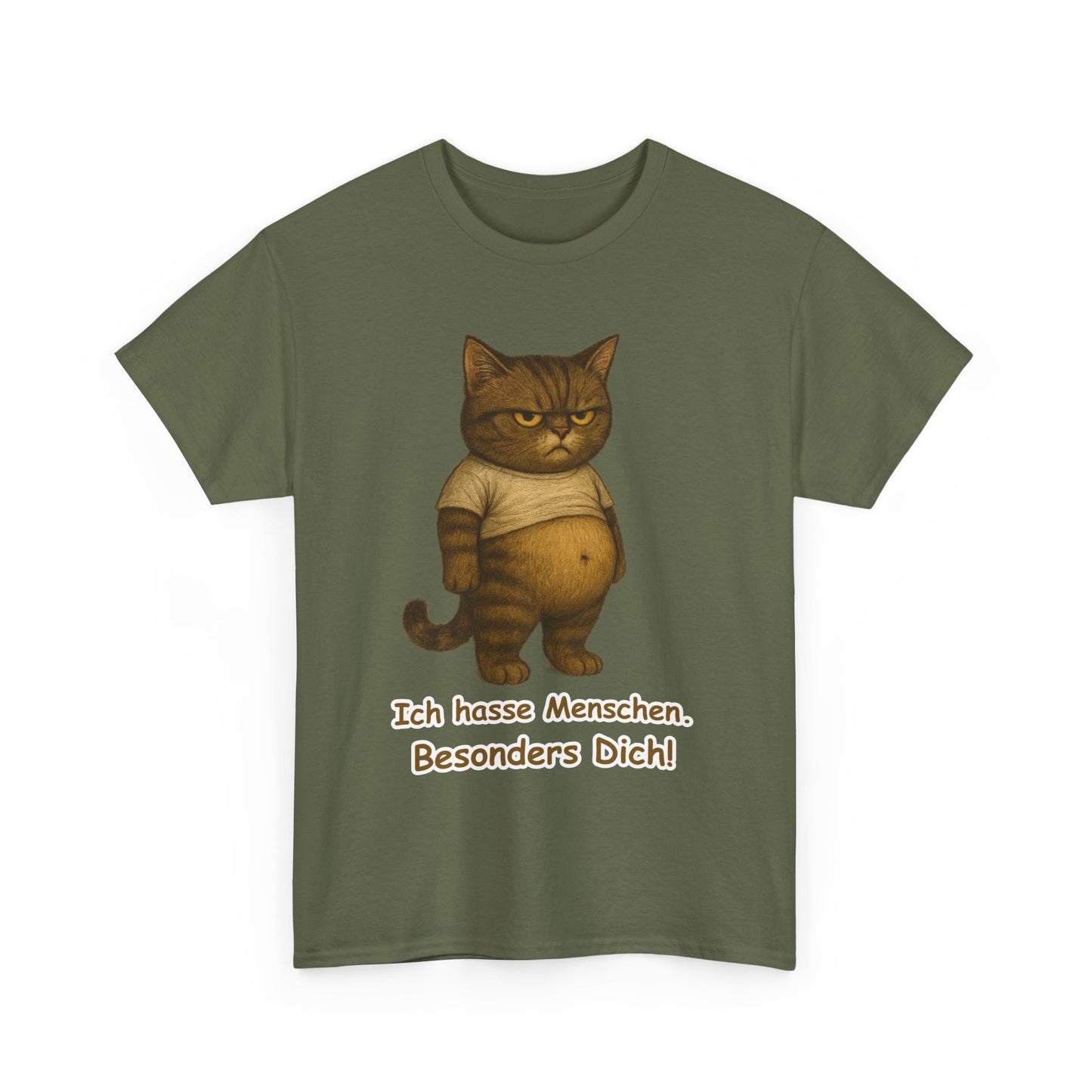Ich hasse Menschen Unisex T-Shirt (100% Baumwolle)