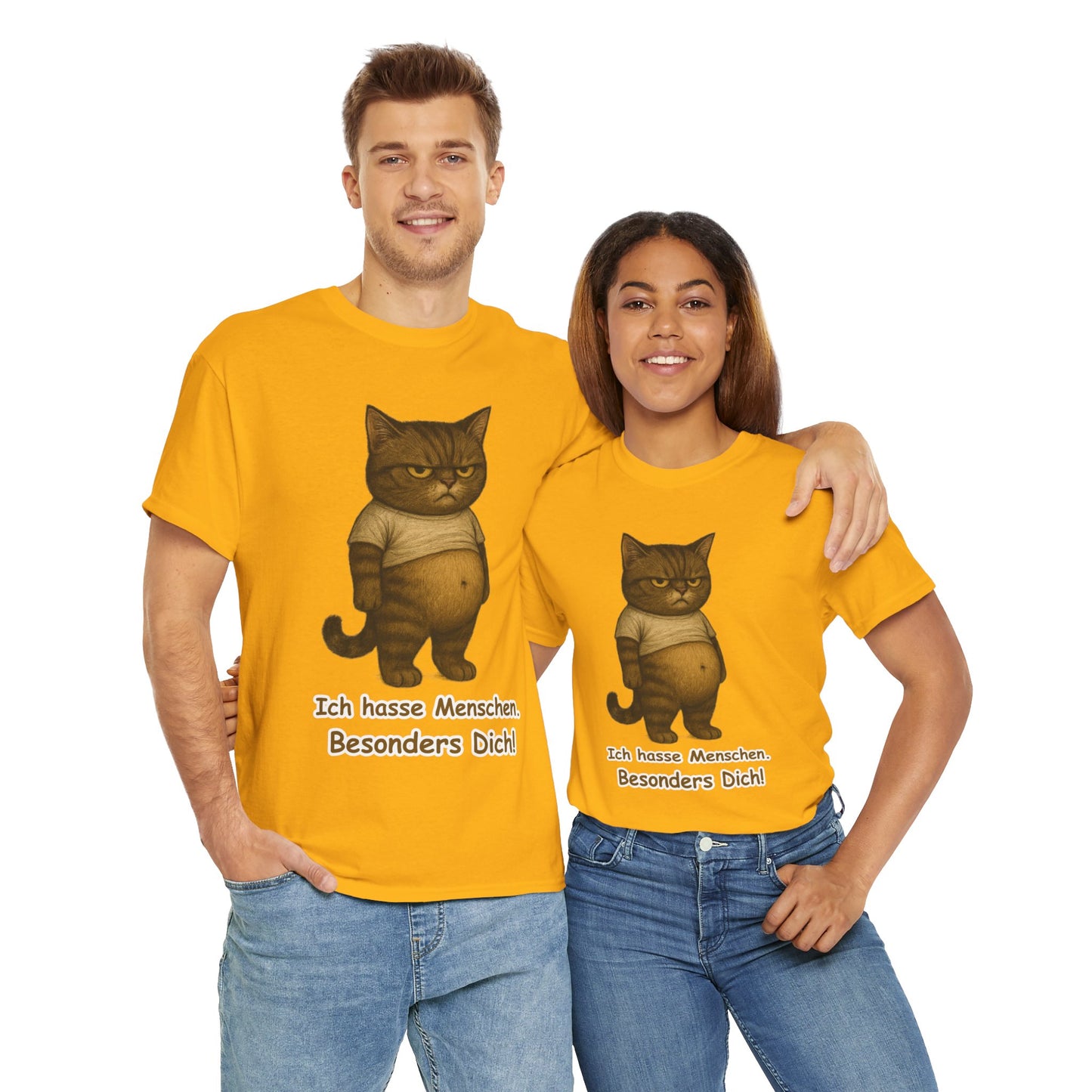 Ich hasse Menschen Unisex T-Shirt (100% Baumwolle)