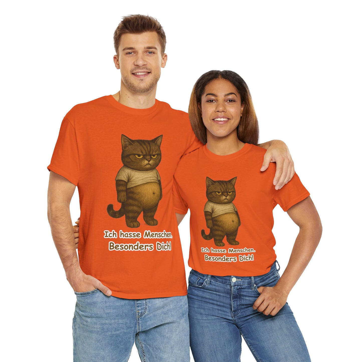 Ich hasse Menschen Unisex T-Shirt (100% Baumwolle)