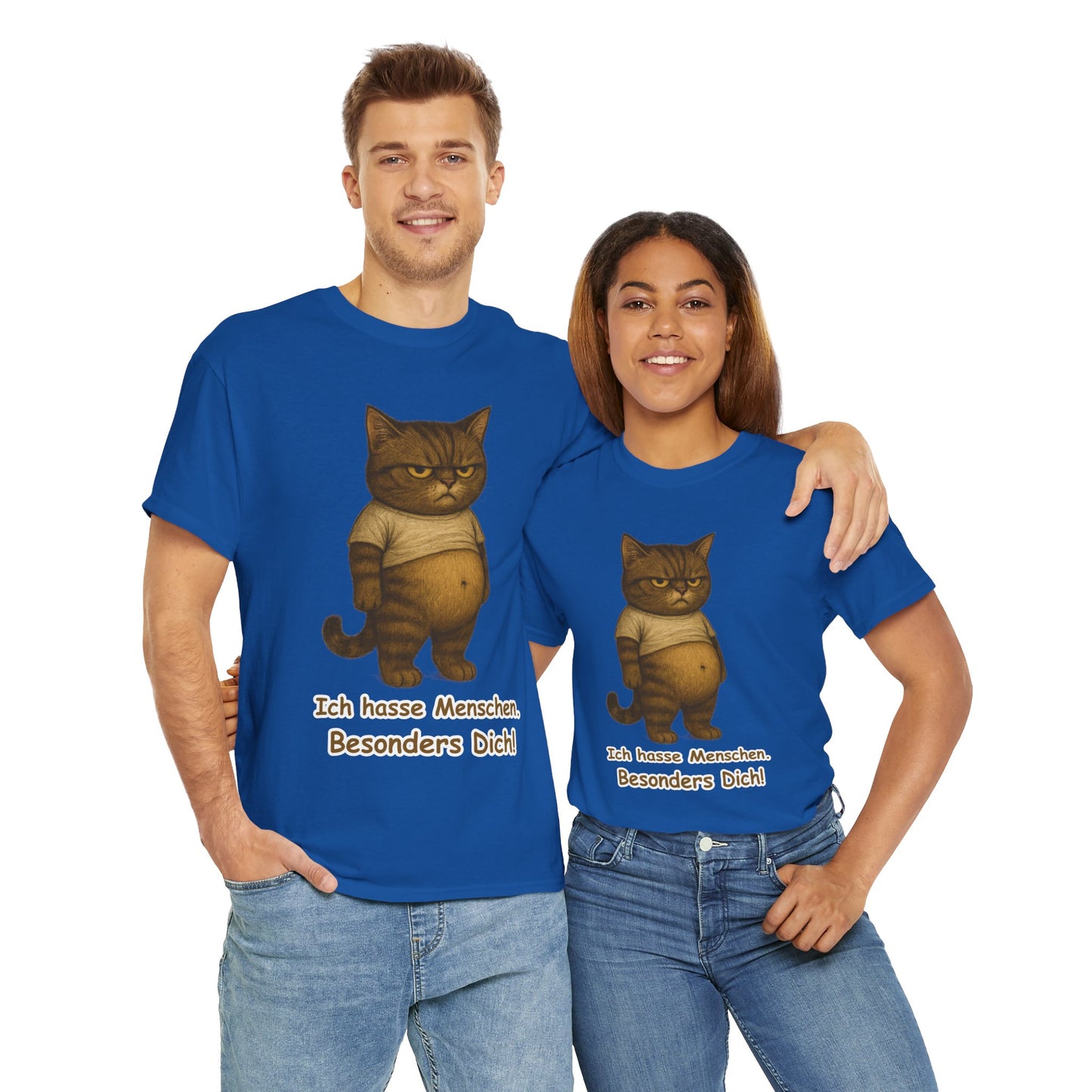 Ich hasse Menschen Unisex T-Shirt (100% Baumwolle)