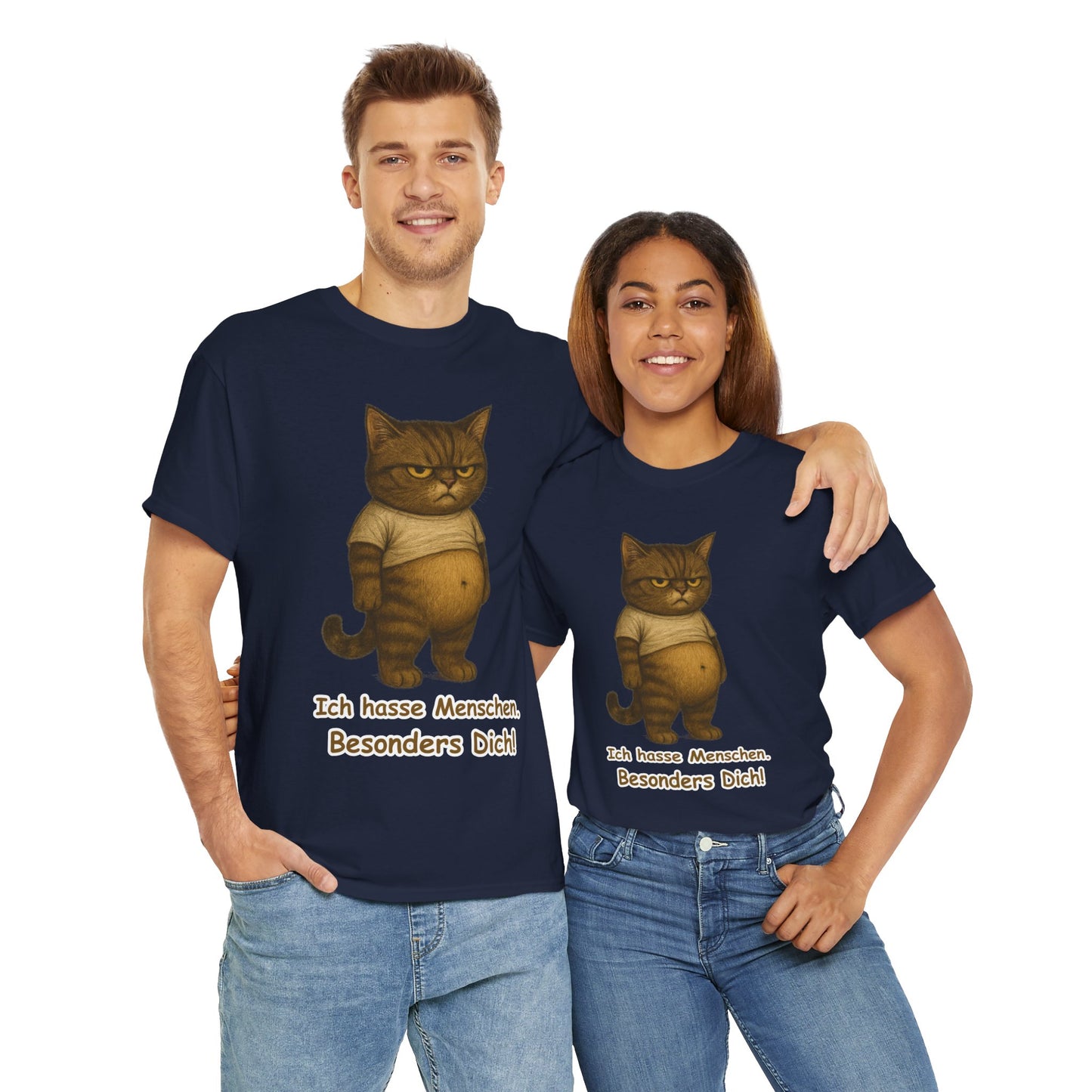 Ich hasse Menschen Unisex T-Shirt (100% Baumwolle)