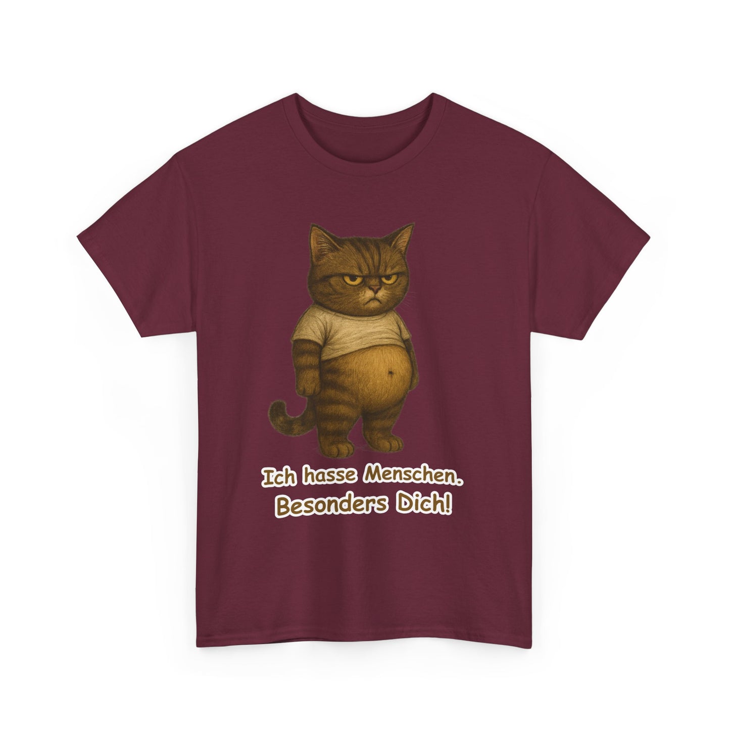 Ich hasse Menschen Unisex T-Shirt (100% Baumwolle)