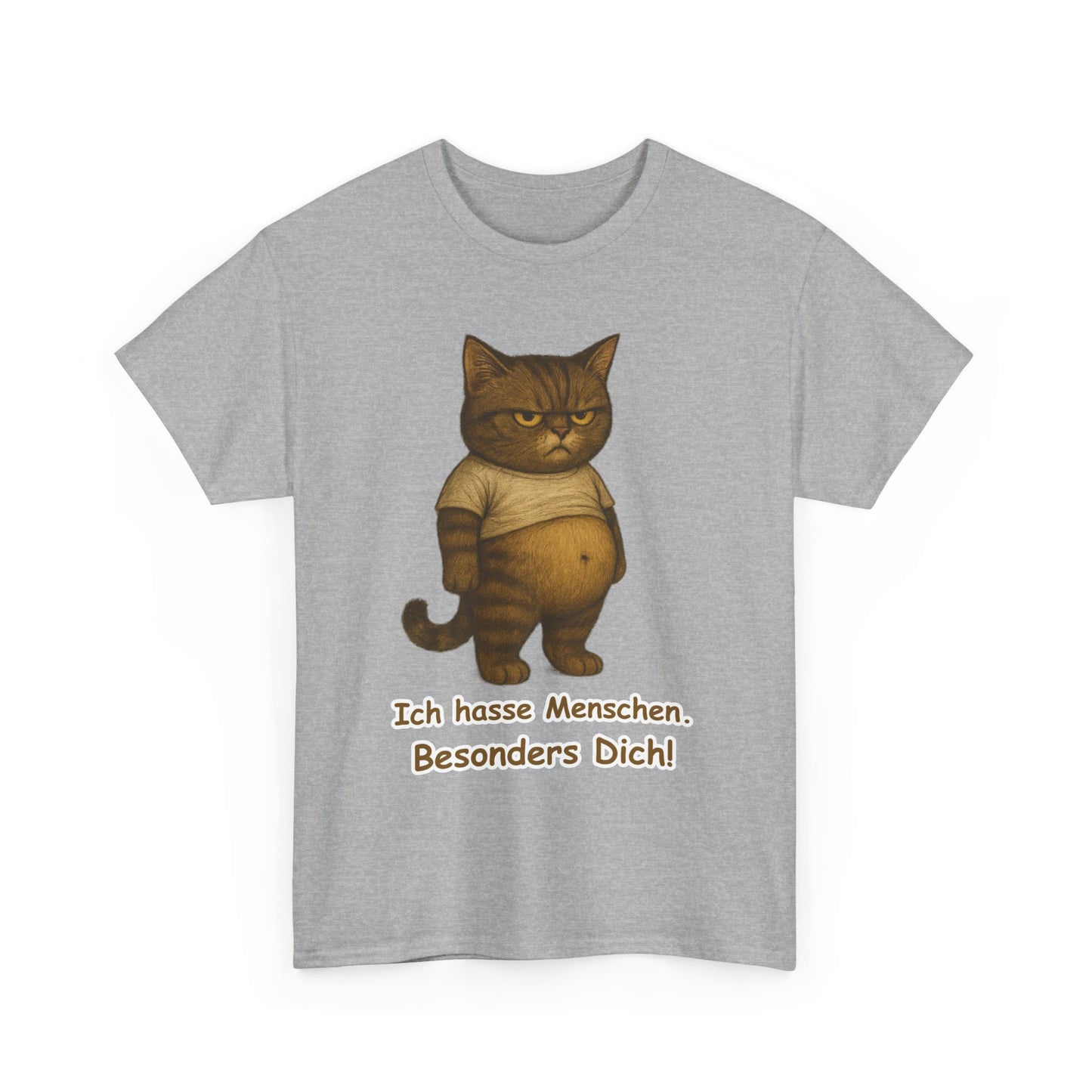 Ich hasse Menschen Unisex T-Shirt (100% Baumwolle)